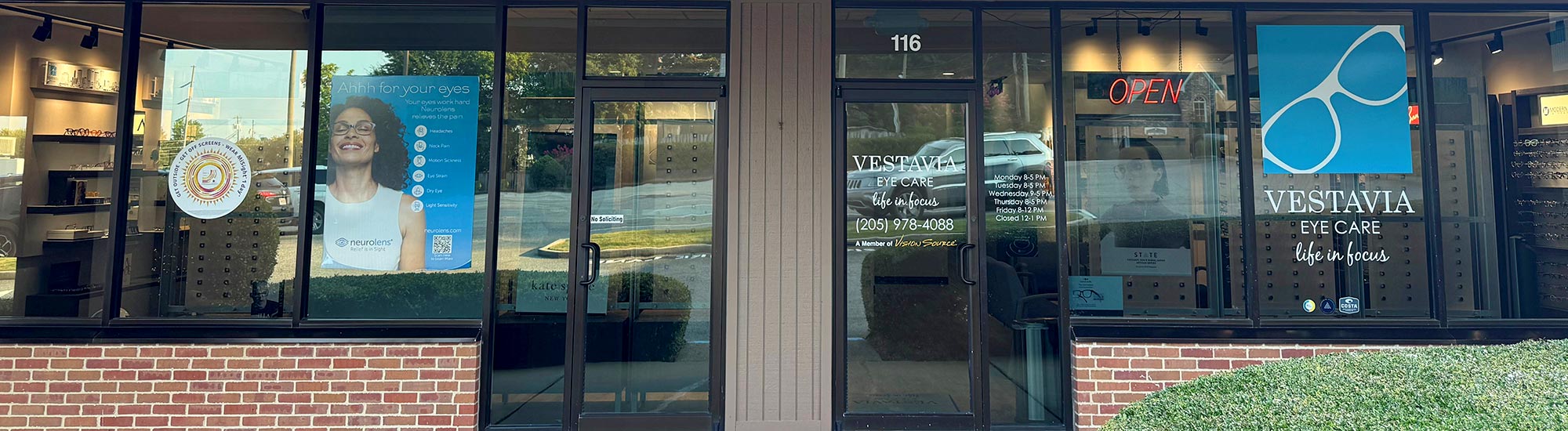 Meet the Vestavia Eye Care Doctors and Staff Vestavia Eye Center building